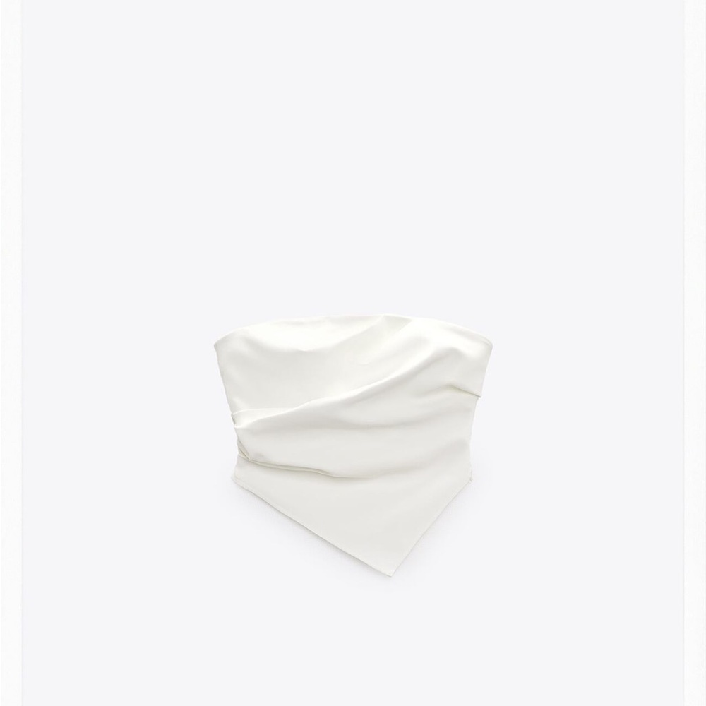 Zara strapless crop top